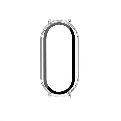 Prozirna PC futrola sa zaštitnim staklom od kaljenog stakla kompatibilna s Xiaomi Mi Band 10/10 NFC Proziran
