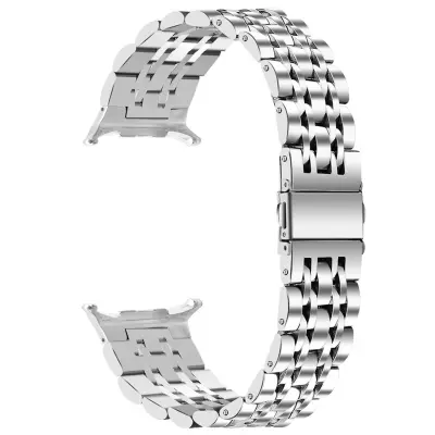 Kompatibilno s Samsung Galaxy Watch 8/Ultra 2 Narukvica za sat od nehrđajućeg čelika sa sedam perli Srebrna