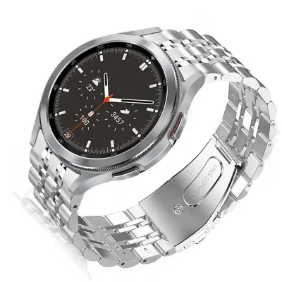 Srebrni remen od nehrđajućeg čelika za Samsung Galaxy Watch 4/5/6 Srebrna