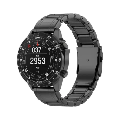 Vrhunska 22 mm titanijska narukvica za sat s brzim postavljanjem za Garmin Fenix 8 7 Crna