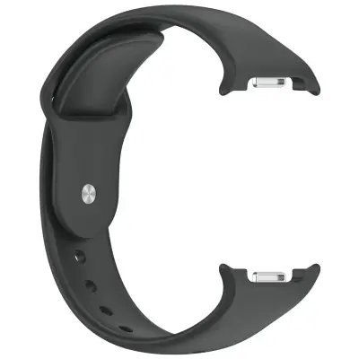 Silikonska zamjenska narukvica kompatibilna sa Samsung Galaxy Watch 8/8 Classic Tamno siva
