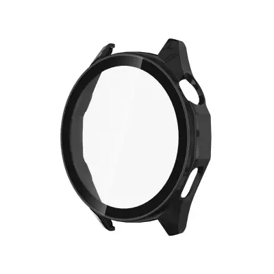 Crna PC+Kaljeno staklo Futrola za sat Kompatibilna s Huawei GT6 Pro 46mm (s skalom) Crna