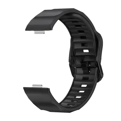 Silikonski zamjenski remen kompatibilan s HUAWEI WATCH FIT 3 - Dostupan u više boja Crna