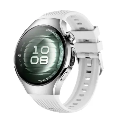 Silikonska narukvica kompatibilna s Huawei WATCH 5 46mm - Sportska zamjenska narukvica Bijela
