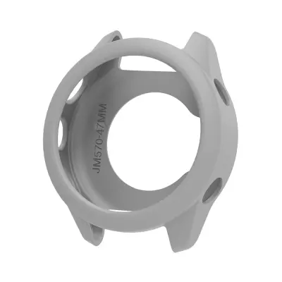 Silikonska zaštitna futrola kompatibilna s Garmin Forerunner 570 (47 mm) - Siva Siva