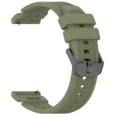 Silikonska narukvica za sat kompatibilna s Garmin Venu X1 - Sportska prozračna zamjenska traka Zelena