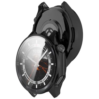Elektroplatirana futrola od TPU-a pištoljske metalne boje za Oppo Watch X2/OnePlus Watch 3 Crna