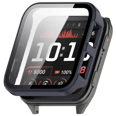 Futrola sa zaštitom zaslona kompatibilna s Garmin Venu X1 - PC tvrdi poklopac s kaljenim staklom Plava