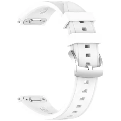 Silikonski remen s tipkom za pritiskanje i teksturom ledenog kristala (čelična kopča) 18MM univerzalno kompatibilan s Huawei 41/42MM kućištem sata Bij