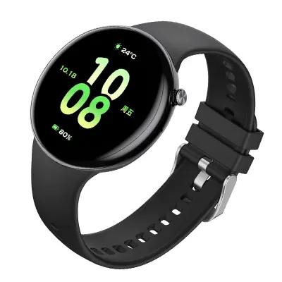 Silikonska zamjenska narukvica za HONOR WATCH Fit - Udobna i prozračna Crna