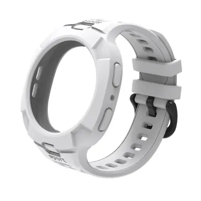 TPU sportski remen kompatibilan sa Samsung Galaxy Watch8 i Watch8 Classic - Integrirano kućište Bijela