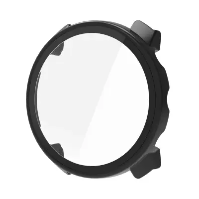 Zaštitna futrola kompatibilna s Polar Vantage M3 - PC školjka s zaštitnikom zaslona od kaljenog stakla Crna