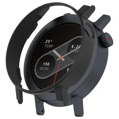 Zaštitna PC polovična šuplja maska kompatibilna s CMF Watch 3 Pro - Crna Crna