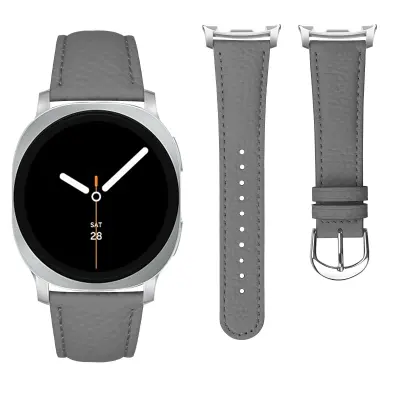 Kompatibilna narukvica od prave kože za Samsung Galaxy Watch8/Classic s teksturiranim uzorkom ličija smeđe boje, vrhunska narukvica od kože prve klase