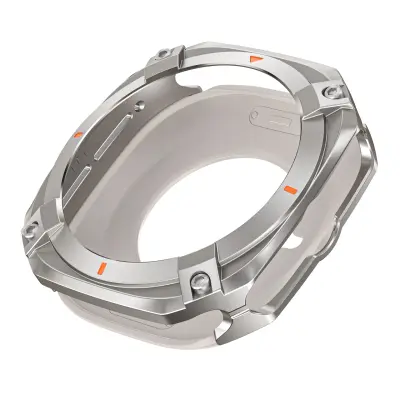 Cyber Hollow zaštitno kućište kompatibilno sa Samsung Ultra i Samsung Galaxy Watch7 - materijal od legure cinka + PC, više boja Srebrna