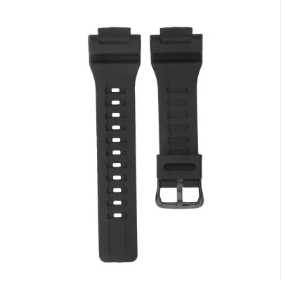 Silikonska narukvica za sat kompatibilna s Casio AQ-S810W SGW-300H serijom Crna