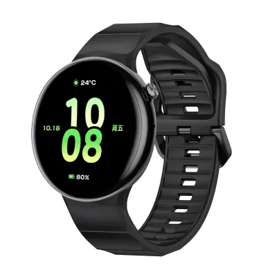 Silikonski zamjenski remen za kompatibilan s Honor Watch Fit - Udoban i periv Crna