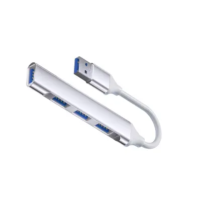 Type-C 4-Port Smart Hub: USB 2.0 x 3 + USB 3.0 za poboljšanu povezivost Srebrna
