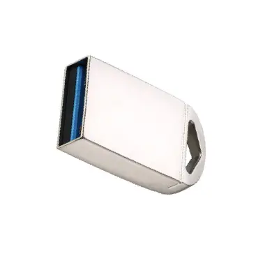 64GB High-Speed USB 3.0 Flash Drive - Silver Zinc Alloy Srebrna