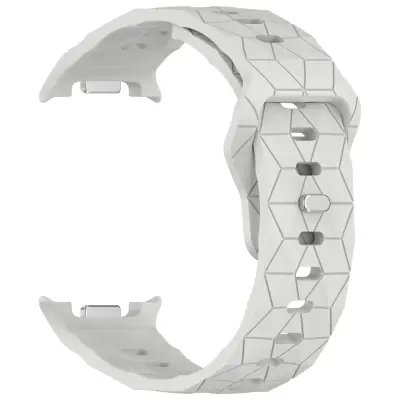 Silikonska narukvica s teksturom nogometne lopte kompatibilna sa Samsung Galaxy Watch8/Watch8 Classic Siva
