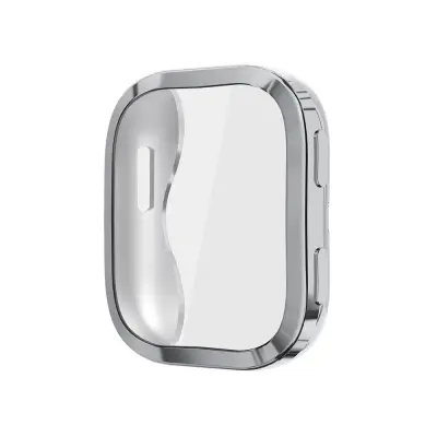 Zaštitna futrola kompatibilna s Amazfit Bip 6, TPU galvanizirana futrola punog pokrivanja Srebrna