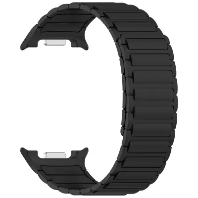Silikonski magnetski remen kompatibilan sa Samsung Galaxy Watch8/Watch8 Classic Crna