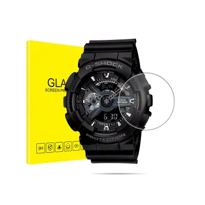 Pakiranje od 2 komada zaštitnika zaslona od kaljenog stakla za Casio GA100 sat, UV zaštita Proziran