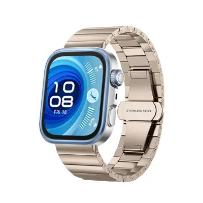 Kompatibilna Huawei FIT 4 Pro/WATCH FIT 4 narukvica od nehrđajućeg čelika u stilu bambusa PinkGold
