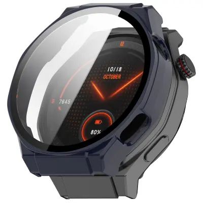 Zaštitna futrola za zaslon kompatibilna s Honor Watch 5 Ultra, integrirani zaštitni poklopac od PC kaljenog stakla Plava
