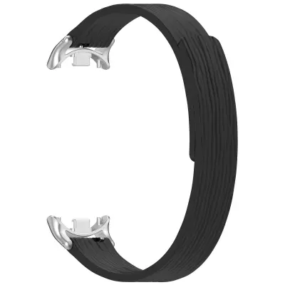 Magnetski silikonski remen kompatibilan sa Xiaomi 10 - širina priključka 10 mm Crna