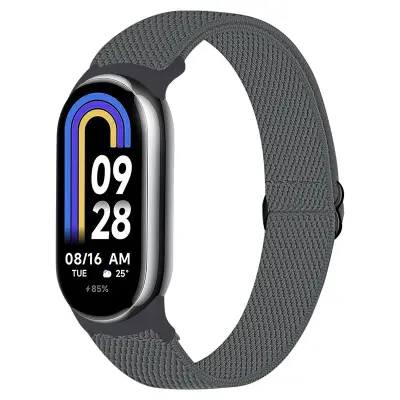 Elastična najlonska narukvica za sat za Xiaomi 8/9 (14 mm) Tamno siva
