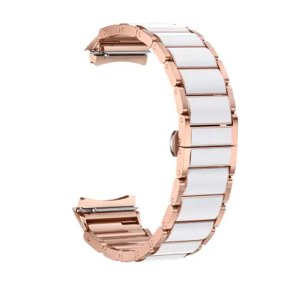 Kompatibilno s Huawei WATCH 5 Remen od metala u stilu keramike - Narukvica s namjenskim sučeljem od 42 mm Ružičasto zlato
