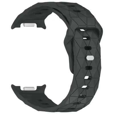 Silikonska narukvica s teksturom nogometne lopte kompatibilna sa Samsung Galaxy Watch8/Watch8 Classic Tamno siva