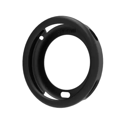 Crna silikonska futrola za sat kompatibilna s Xiaomi Watch S4 - 41mm, zaštitna navlaka Crna