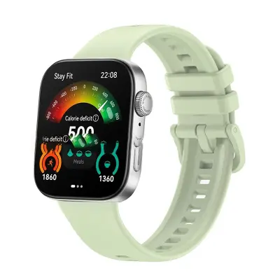 Silikonska narukvica za sat kompatibilna s Huawei Watch Fit 3/4 - Prozračna, jednobojna Zelena