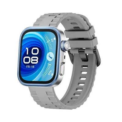 Silikonska zamjenska narukvica za Compatible with Huawei Fit 4 Pro - Sportska traka Siva