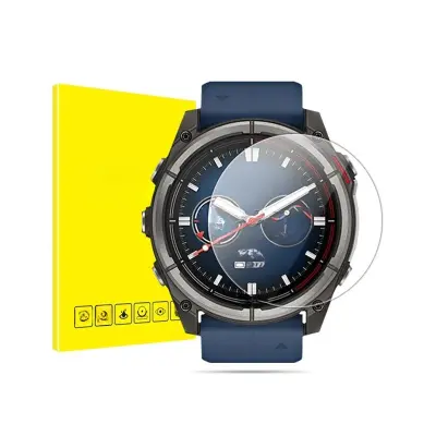 Visoko aluminijsko dvostruko snažno HD zaštitno staklo za zaslon (2 pakiranja) kompatibilno s Garmin quatix 8 47mm Providna