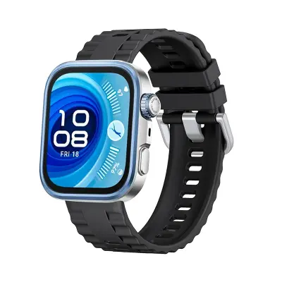 Silikonska narukvica kompatibilna s Huawei Fit 4 Pro - Sportska zamjenska narukvica Crna