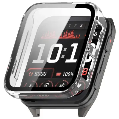 Futrola sa zaštitom zaslona kompatibilna s Garmin Venu X1 - PC tvrdi poklopac s kaljenim staklom Prozirna