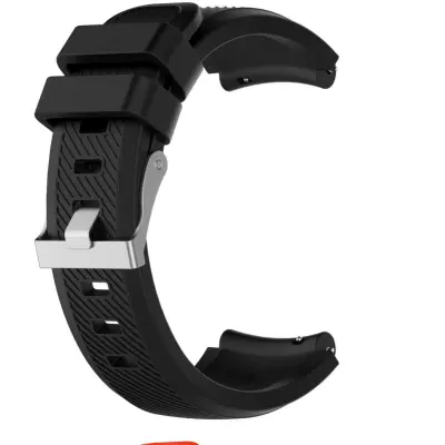 Silikonski zamjenski remen kompatibilan sa Samsung Gear S3 - Udoban i fleksibilan Crna