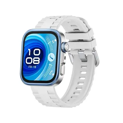 Silikonska narukvica kompatibilna s Huawei Fit 4 Pro - Sportska zamjenska narukvica Bijela