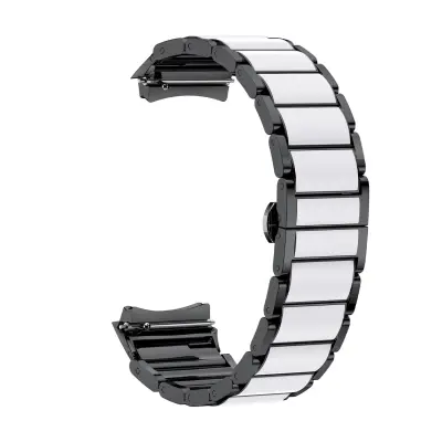 Kompatibilno s Huawei WATCH 5 Remen od metala u stilu keramike - Narukvica s namjenskim sučeljem od 42 mm Crno-bijela