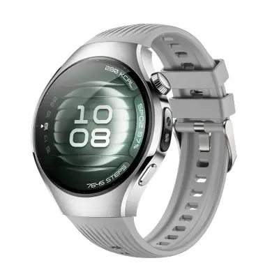 Silikonska narukvica kompatibilna s Huawei WATCH 5 46mm - Sportska zamjenska narukvica Siva
