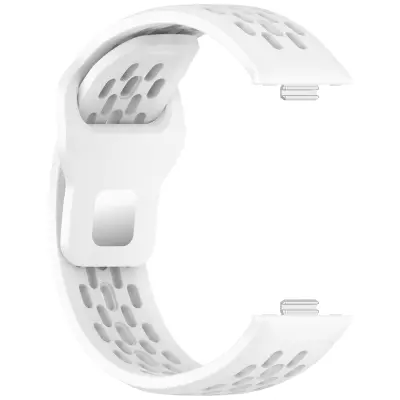 Mrežasti remen sa kopčom od silikona kompatibilan s Huawei Watch Fit 4, Fit 4 Pro, Fit 3 Bijela