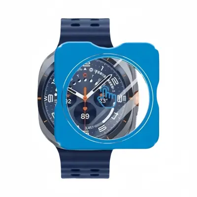 Samsung Watch 8 (44 mm) Kompatibilni zaštitnik zaslona od kaljenog stakla s alatom za jednostavno poravnavanje Crna