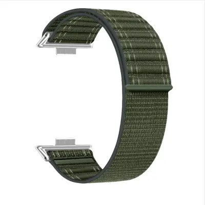 Elegantna najlonska omčasta narukvica s valovitim uzorkom za Huawei Watch Fit 4 Pro Zelena