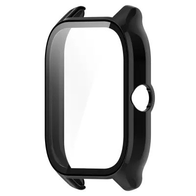 Kompatibilna Amazfit GTS4 Futrola - PC + Kaljeno staklo Crna