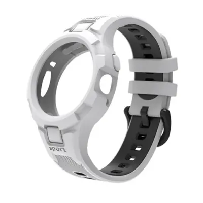 TPU Sportski Remen Kompatibilan s Google Pixel Watch 2 / Google Pixel Watch - Integrirano Kućište Bijela+Crna