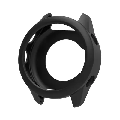 Silikonska zaštitna futrola kompatibilna s Garmin Forerunner 570 (47 mm) - Crna Crna