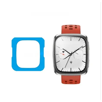 Zaštitnik zaslona od kaljenog stakla visoke razine aluminija, kompatibilan s Amazfit Active 2 Square - 2 komada Proziran